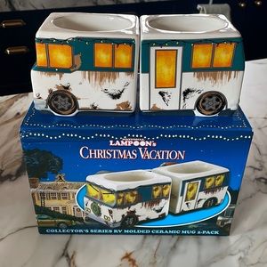 NEW AND UNUSED! NWOT Christmas Vacation ceramic RV mugs